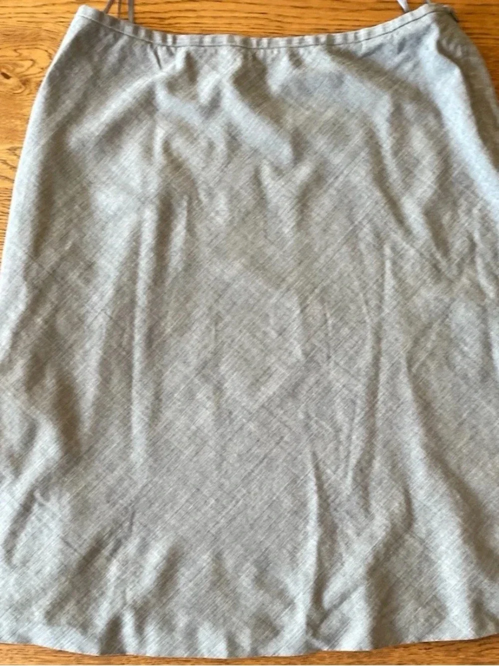 Escada A-Line Wool Skirt in Gray